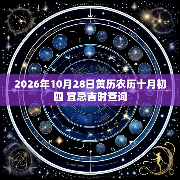 2026年10月28日黄历农历十月初四 宜忌吉时查询