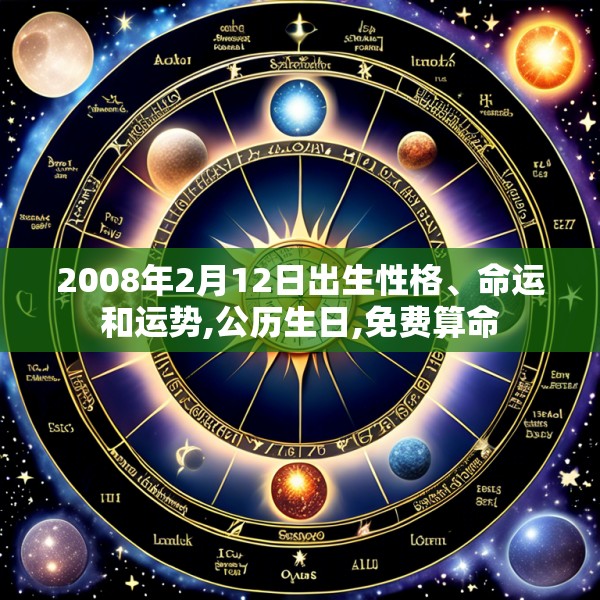 2008年2月12日出生性格、命运和运势,公历生日,免费算命