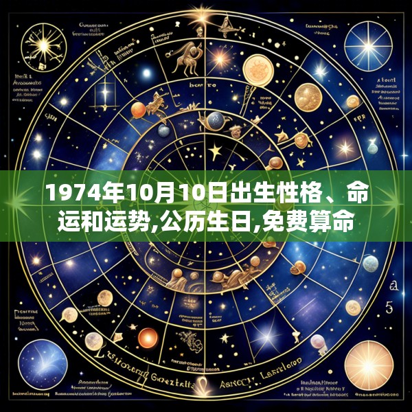 1974年10月10日出生性格、命运和运势,公历生日,免费算命