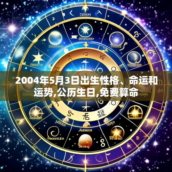 2004年5月3日出生性格、命运和运势,公历生日,免费算命