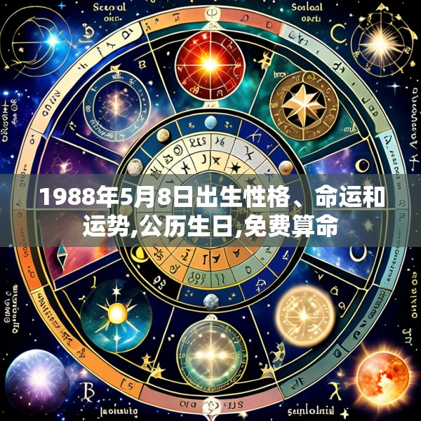 1988年5月8日出生性格、命运和运势,公历生日,免费算命