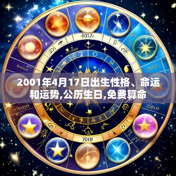 2001年4月17日出生性格、命运和运势,公历生日,免费算命