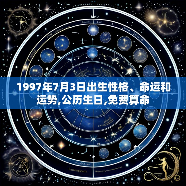 1997年7月3日出生性格、命运和运势,公历生日,免费算命