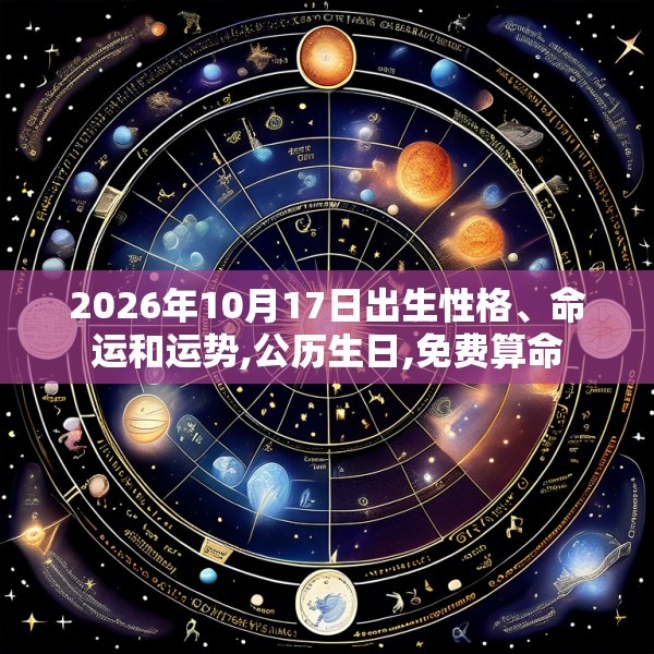 2026年10月17日出生性格、命运和运势,公历生日,免费算命