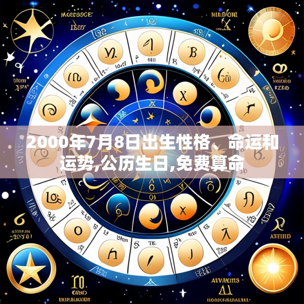2000年7月8日出生性格、命运和运势,公历生日,免费算命