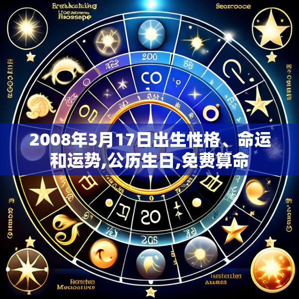 2008年3月17日出生性格、命运和运势,公历生日,免费算命