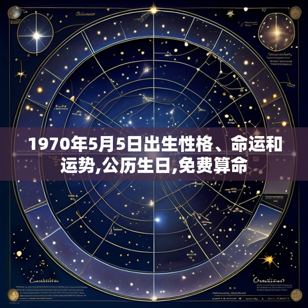 1970年5月5日出生性格、命运和运势,公历生日,免费算命