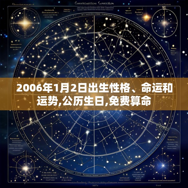 2006年1月2日出生性格、命运和运势,公历生日,免费算命