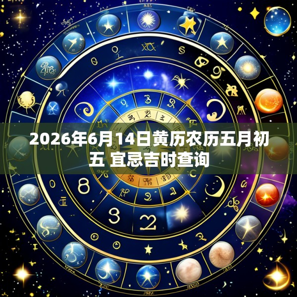 2026年6月14日黄历农历五月初五 宜忌吉时查询