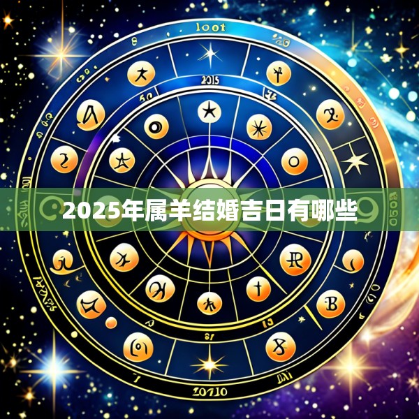 2025年属羊结婚吉日有哪些