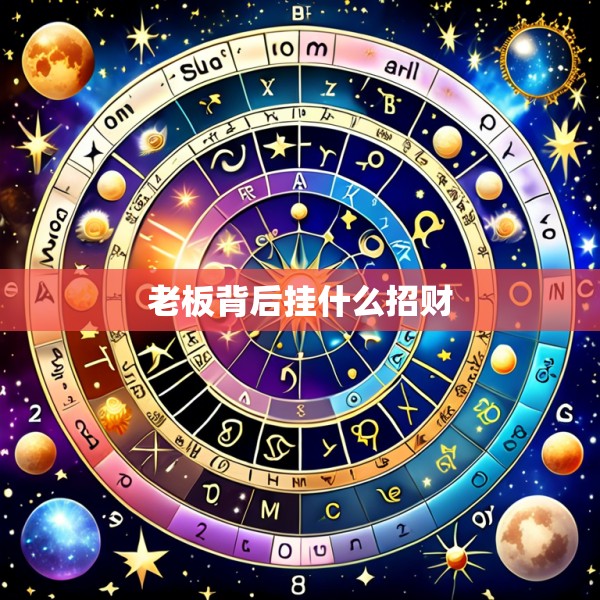 老板背后挂什么招财