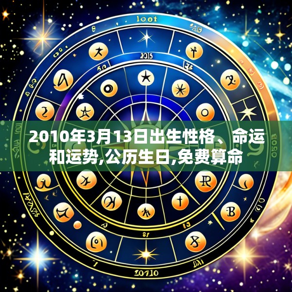 2010年3月13日出生性格、命运和运势,公历生日,免费算命