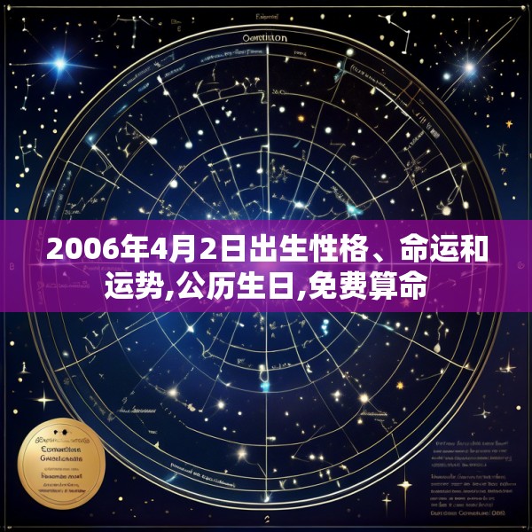 2006年4月2日出生性格、命运和运势,公历生日,免费算命