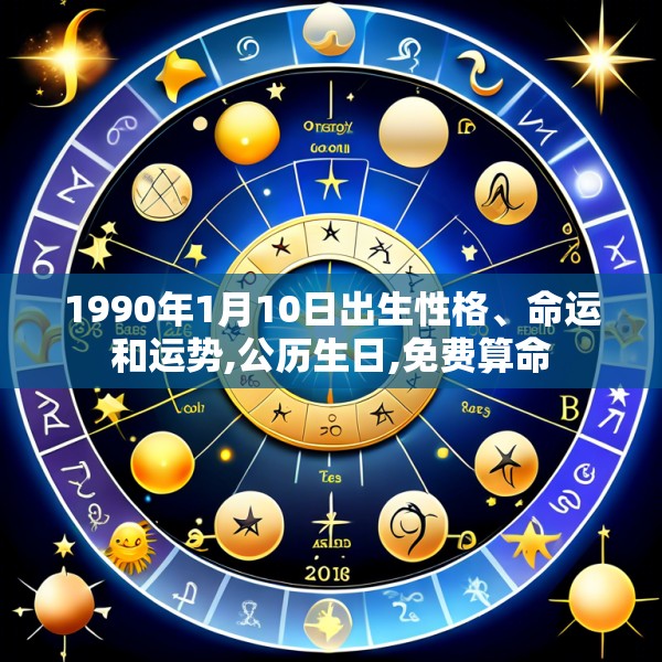 1990年1月10日出生性格、命运和运势,公历生日,免费算命