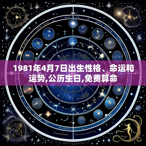 1981年4月7日出生性格、命运和运势,公历生日,免费算命
