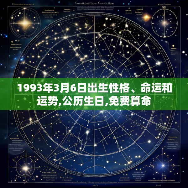 1993年3月6日出生性格、命运和运势,公历生日,免费算命