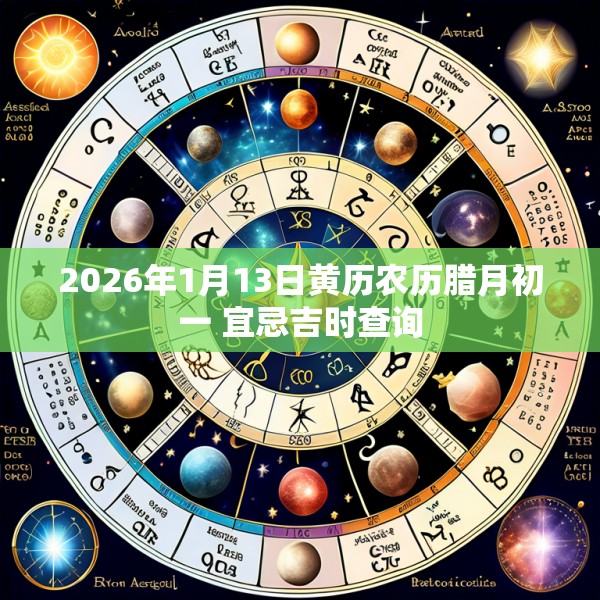 2026年1月13日黄历农历腊月初一 宜忌吉时查询