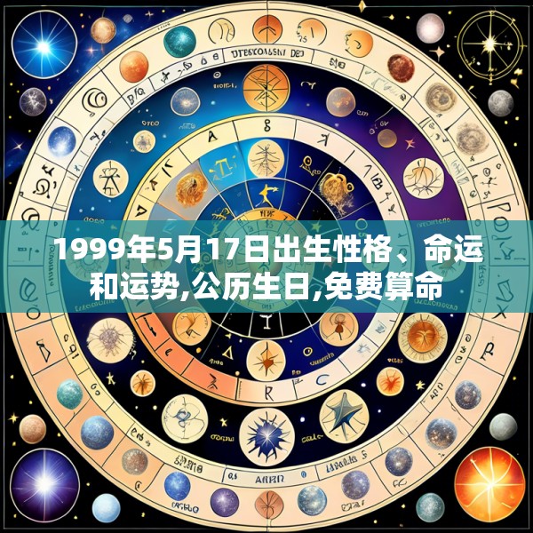 1999年5月17日出生性格、命运和运势,公历生日,免费算命