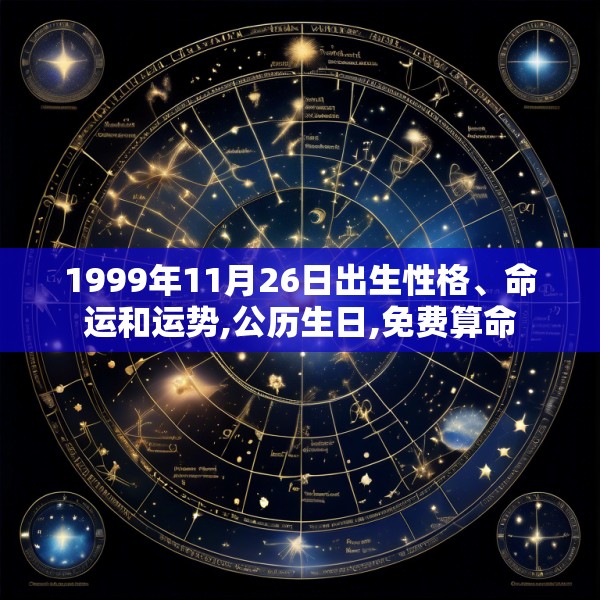1999年11月26日出生性格、命运和运势,公历生日,免费算命