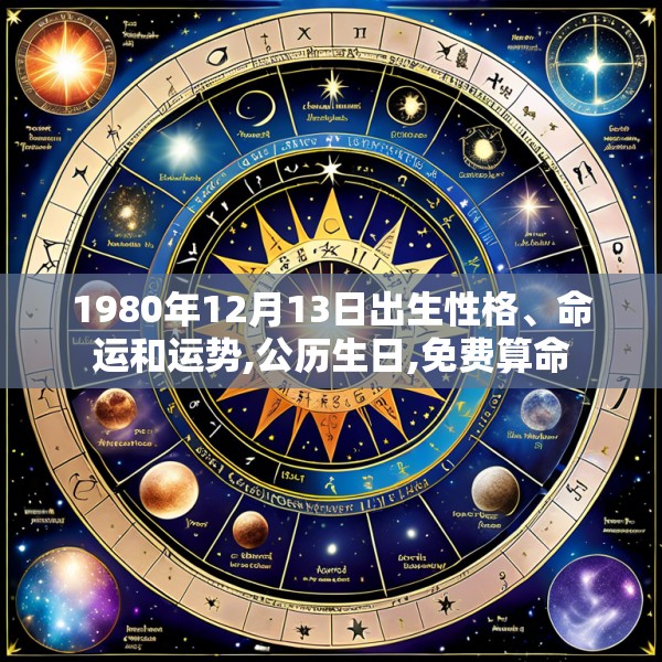 1980年12月13日出生性格、命运和运势,公历生日,免费算命