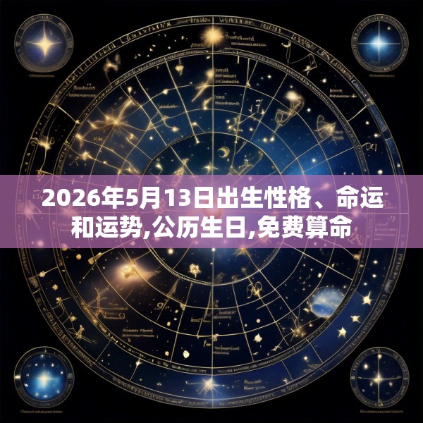 2026年5月13日出生性格、命运和运势,公历生日,免费算命