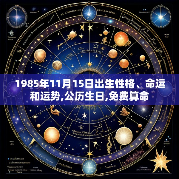 1985年11月15日出生性格、命运和运势,公历生日,免费算命