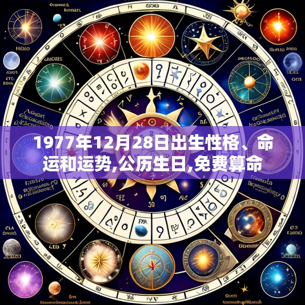 1977年12月28日出生性格、命运和运势,公历生日,免费算命