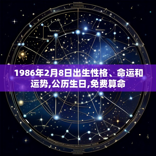 1986年2月8日出生性格、命运和运势,公历生日,免费算命