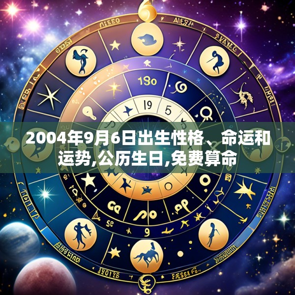 2004年9月6日出生性格、命运和运势,公历生日,免费算命