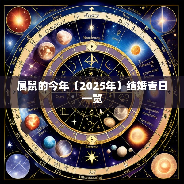 属鼠的今年(2025年)结婚吉日一览