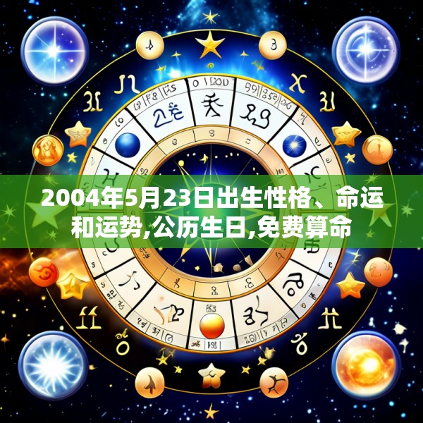 2004年5月23日出生性格、命运和运势,公历生日,免费算命