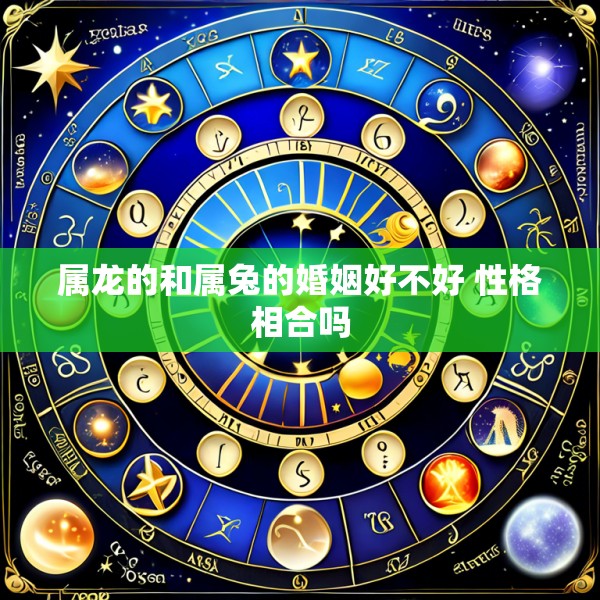 属龙的和属兔的婚姻好不好 性格相合吗