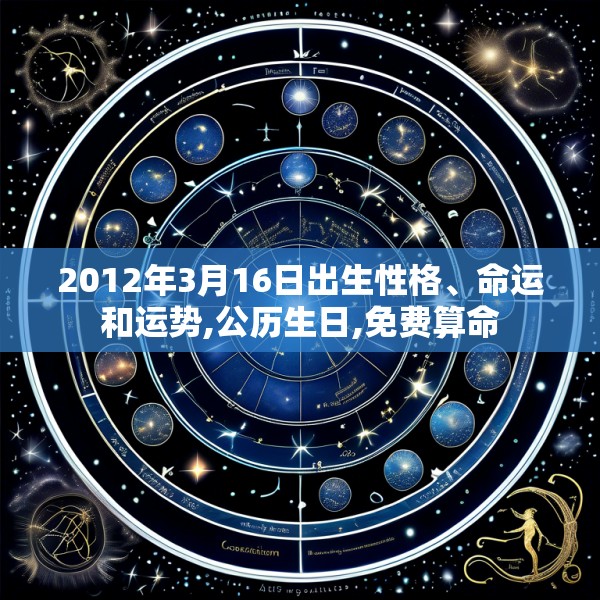2012年3月16日出生性格、命运和运势,公历生日,免费算命