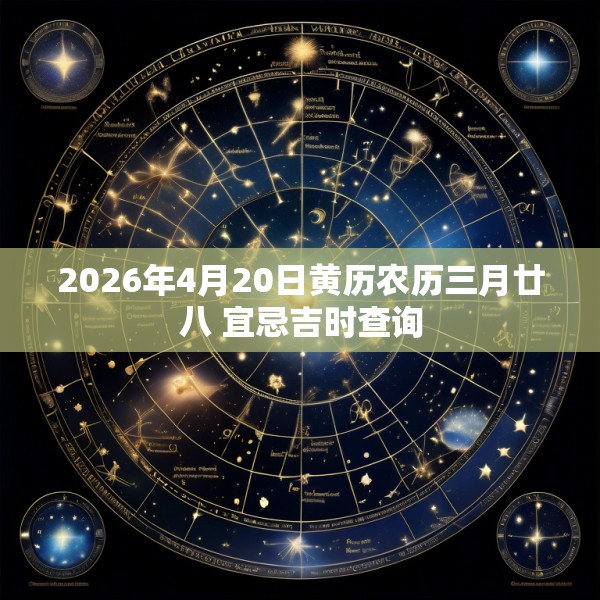 2026年4月20日黄历农历三月廿八 宜忌吉时查询
