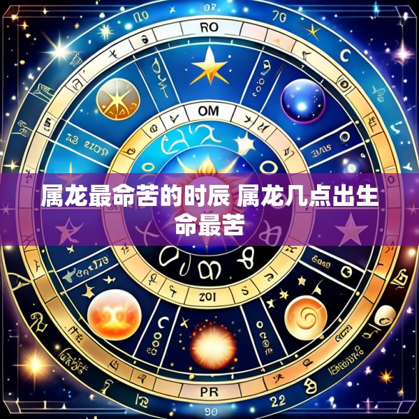 属龙最命苦的时辰 属龙几点出生命最苦