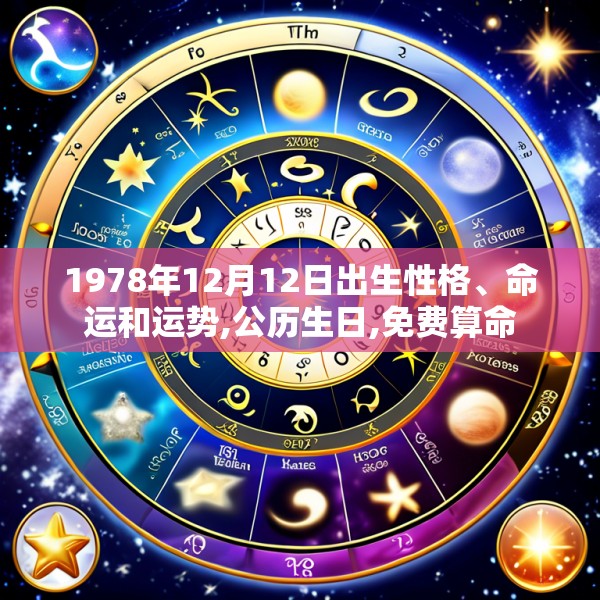 1978年12月12日出生性格、命运和运势,公历生日,免费算命