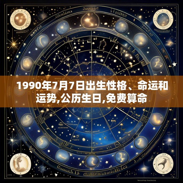 1990年7月7日出生性格、命运和运势,公历生日,免费算命