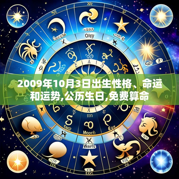 2009年10月3日出生性格、命运和运势,公历生日,免费算命