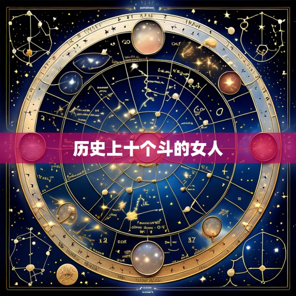 历史上十个斗的女人