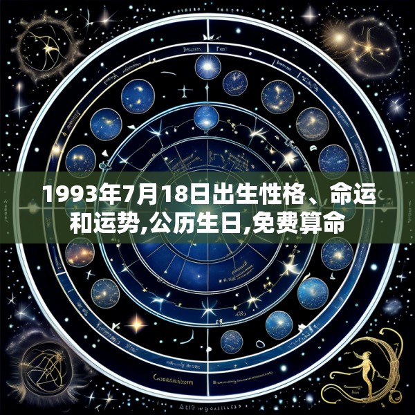 1993年7月18日出生性格、命运和运势,公历生日,免费算命