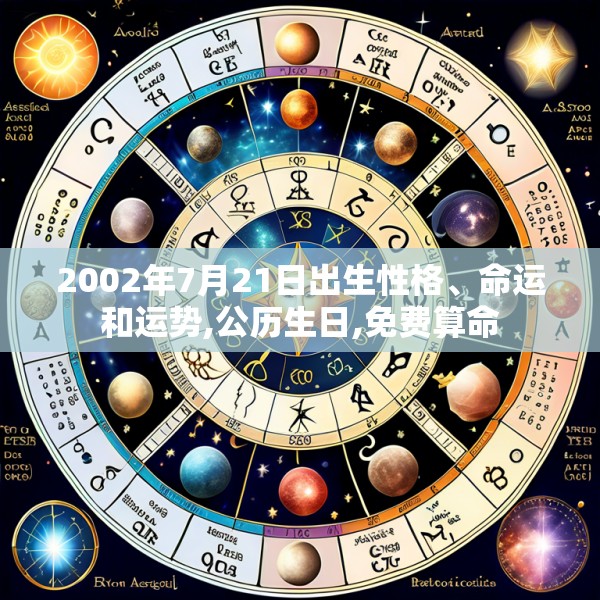 2002年7月21日出生性格、命运和运势,公历生日,免费算命