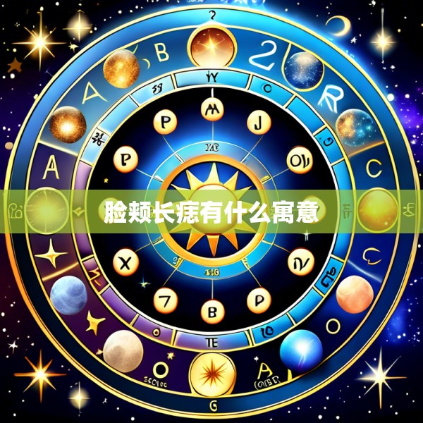 脸颊长痣有什么寓意