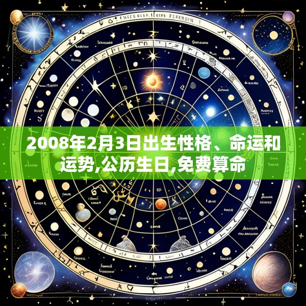 2008年2月3日出生性格、命运和运势,公历生日,免费算命