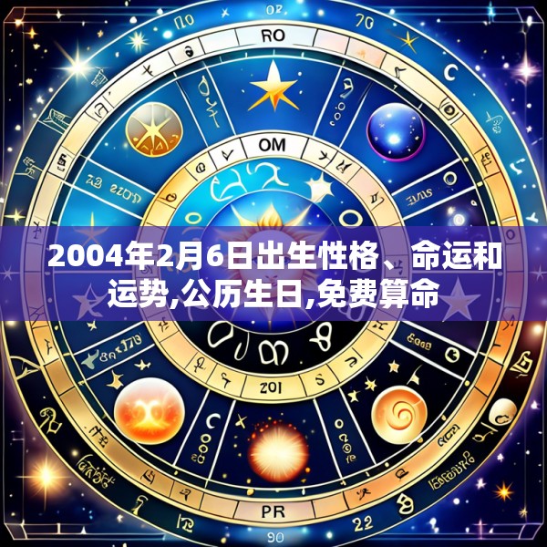 2004年2月6日出生性格、命运和运势,公历生日,免费算命