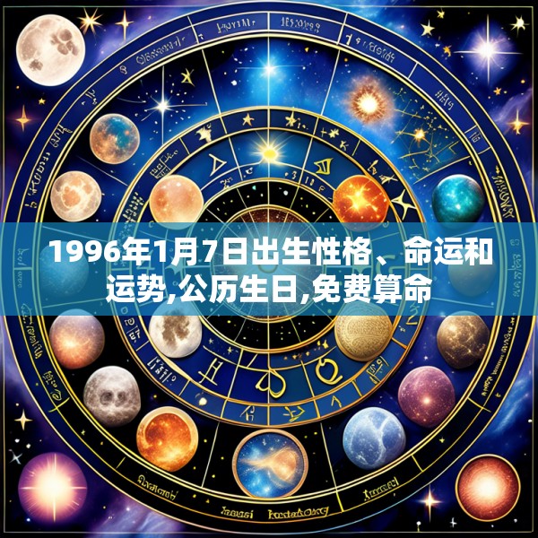 1996年1月7日出生性格、命运和运势,公历生日,免费算命