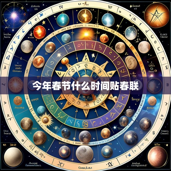 今年春节什么时间贴春联