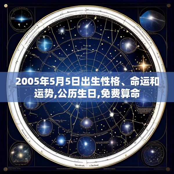 2005年5月5日出生性格、命运和运势,公历生日,免费算命