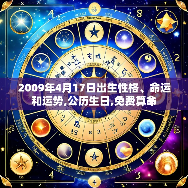 2009年4月17日出生性格、命运和运势,公历生日,免费算命