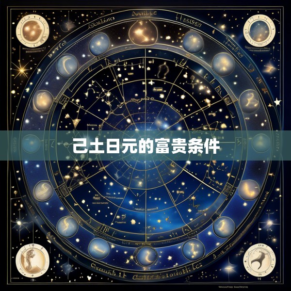 己土日元的富贵条件