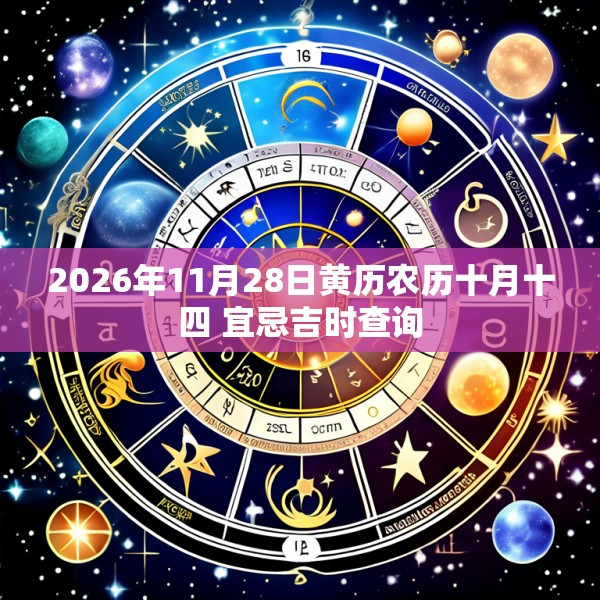 2026年11月28日黄历农历十月十四 宜忌吉时查询